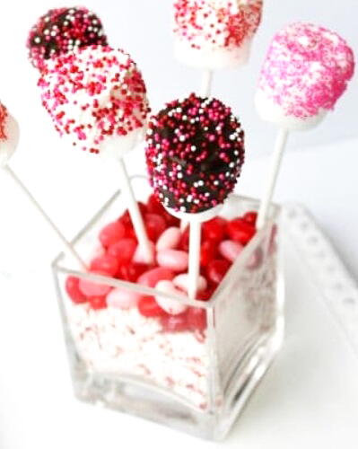 Valentines Day Marshmallow Pop Bouquet Valentine's Day Marshmallow Pop Bouquet