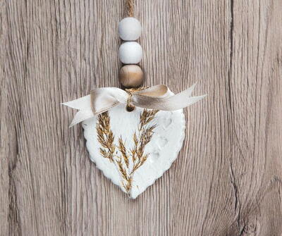 Clay Heart Wedding Favors