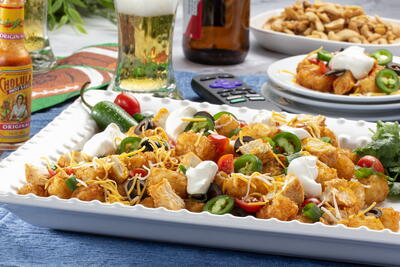 Potato Tot Taco Nachos