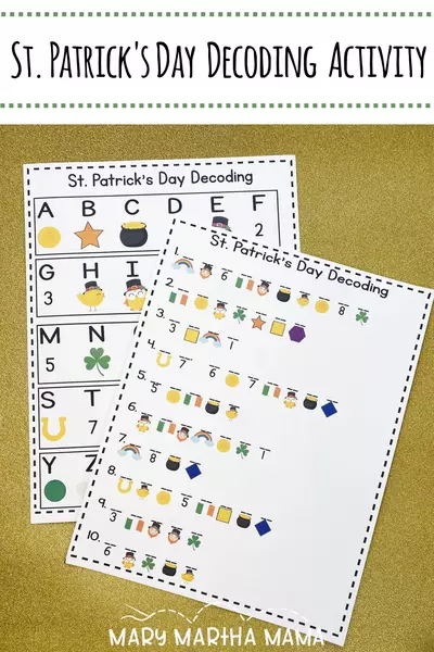 St Patricks Day Decoding Activity St. Patrick's Day Decoding Activity