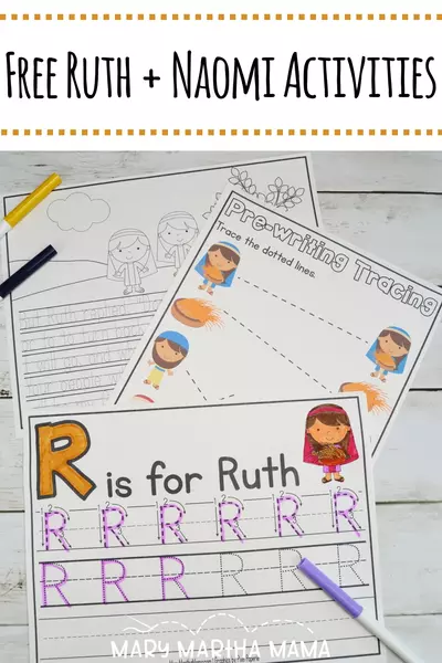 Printable Ruth And Naomi Activities Printable Ruth And Naomi Activities