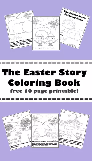 Easter Story Coloring Book Easter Story Coloring Book