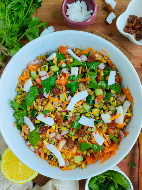 Easy Sprouted Mung Bean Salad Easy Sprouted Mung Bean Salad