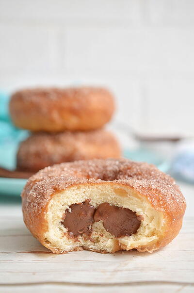 Baked Nutella Filled Donut Recipe