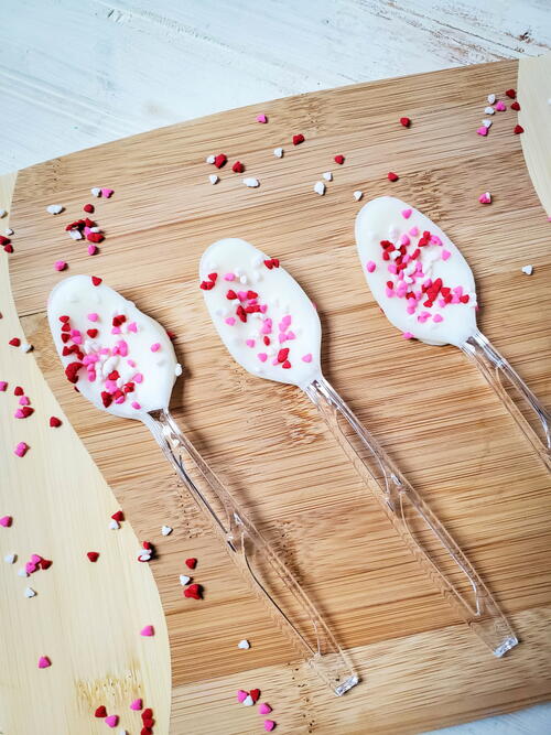 Valentines Day Chocolate Covered Spoons Valentine's Day Chocolate Covered Spoons