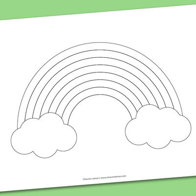 Printable Rainbow Templates