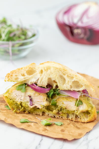 Pesto Chicken Sandwich Pesto Chicken Sandwich