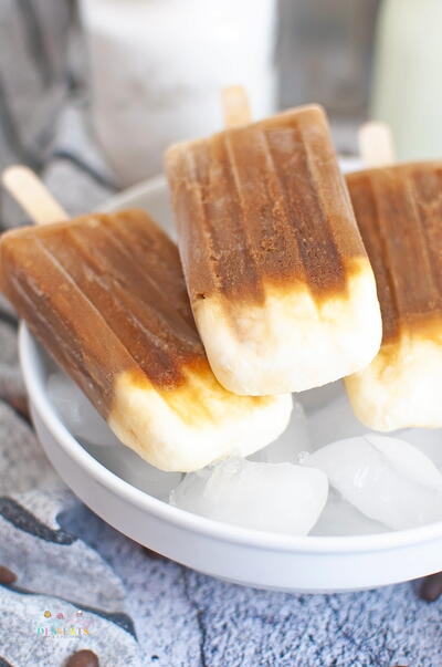 Latte Coffee Popsicles Latte Coffee Popsicles