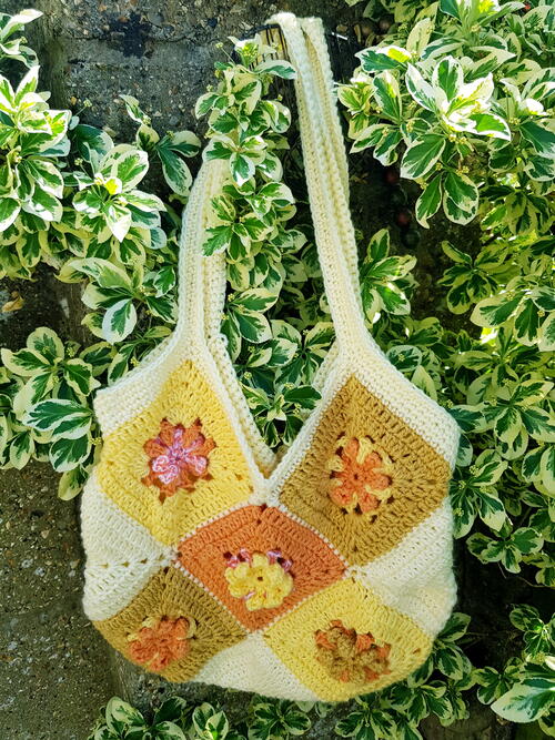 Granny Square Tote Bag Granny Square Tote Bag