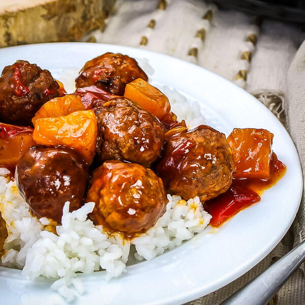 Slow Cooker Hawaiian Meatballs Slow Cooker Hawaiian Meatballs