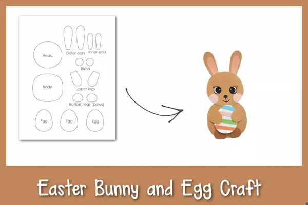 Easter Bunny And Egg Craft Easter Bunny And Egg Craft