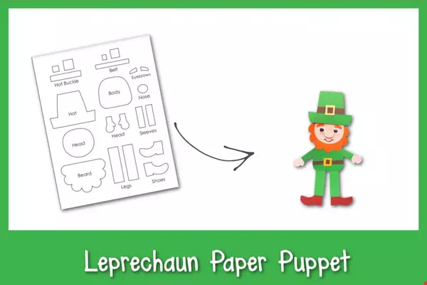 How To Make A Leprechaun Paper Puppet For Kids How To Make A Leprechaun Paper Puppet For Kids