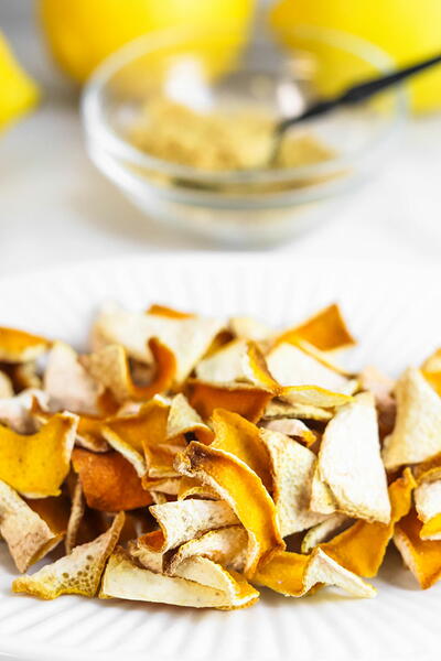 Dried Lemon Peel Dried Lemon Peel