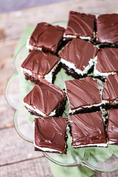 Mint Chocolate Layered Brownies Mint Chocolate Layered Brownies