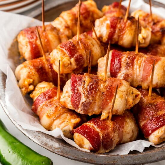 Bacon-wrapped Chicken Bites Bacon-wrapped Chicken Bites