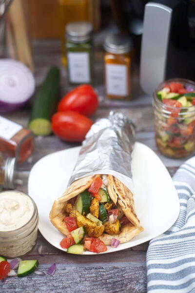 Air Fryer Chicken Shawarma