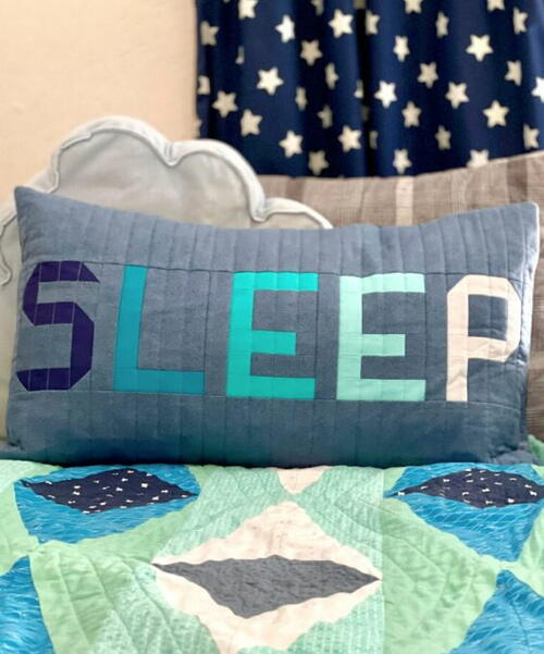 Sleep Quilted Pillow Pattern Sleep Quilted Pillow Pattern