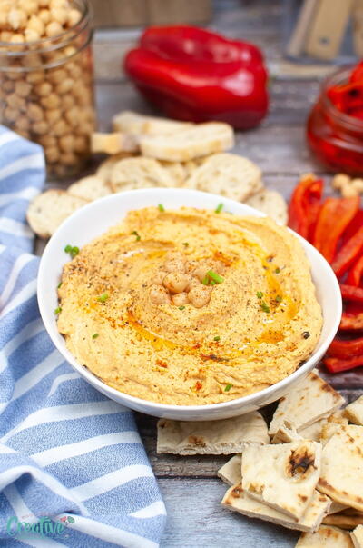 Roasted Red Pepper Hummus Roasted Red Pepper Hummus