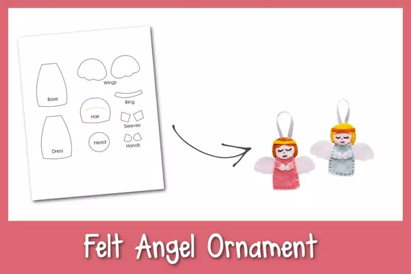 Felt Angel Ornament Felt Angel Ornament