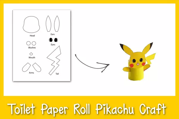 Toilet Paper Roll Pikachu Craft Toilet Paper Roll Pikachu Craft