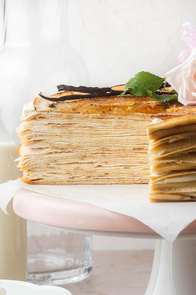 Vanilla Mille Crpes Cake Vanilla Mille Crêpes Cake