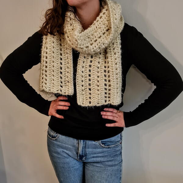Oat Latte Beginner Scarf Pattern Oat Latte Beginner Scarf Pattern