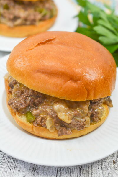 Cheese Steak Sloppy Joes Cheese Steak Sloppy Joes