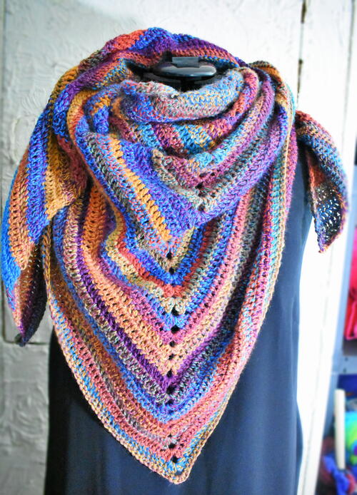 The Nearly Solid Shawl The Nearly Solid Shawl