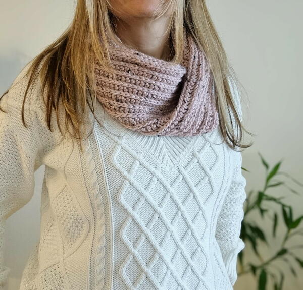 Tweed Crochet Neck Warmer Cowl Tweed Crochet Neck Warmer Cowl