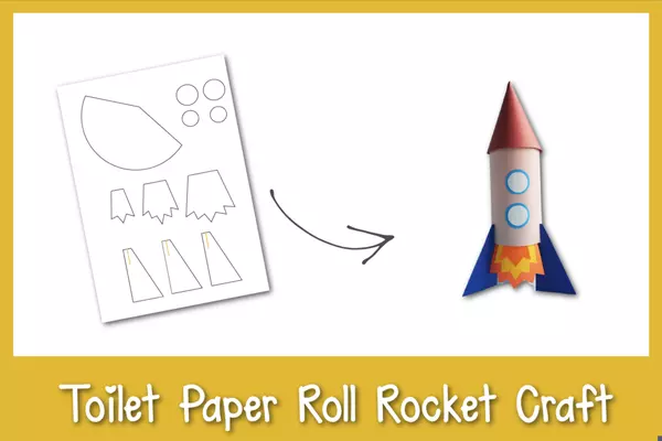 Toilet Paper Roll Rocket Craft Toilet Paper Roll Rocket Craft
