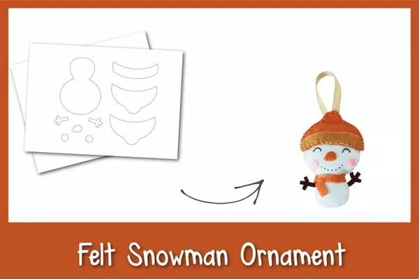 Felt Snowman Ornament Felt Snowman Ornament