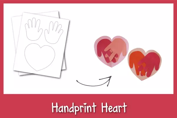 Heart Handprint Crafts For Kids Heart Handprint Crafts For Kids