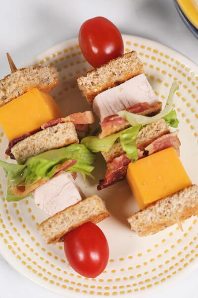 Turkey Club Sandwich Kebabs Turkey Club Sandwich Kebabs