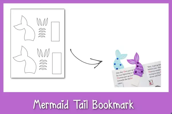 Diy Mermaid Tail Bookmark Diy Mermaid Tail Bookmark
