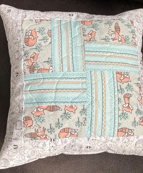 Super Easy Quilted Pocket Pillow Cover Super Easy Quilted Pocket Pillow Cover