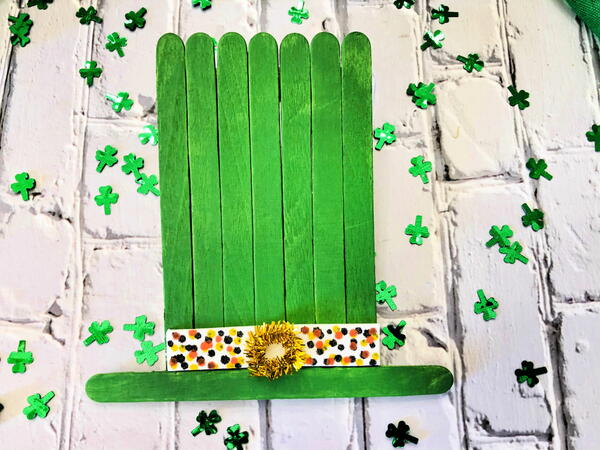 Leprechaun Hat Popsicle Stick Crafts Leprechaun Hat Popsicle Stick Crafts