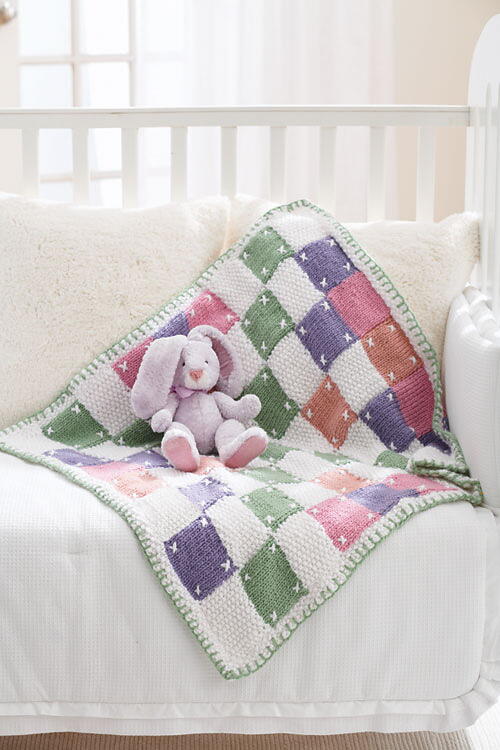 Quilt Inspired Knit Blanket Quilt Inspired Knit Blanket