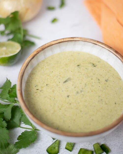 Creamy Poblano Sauce served Hot Creamy Poblano Sauce (served Hot)