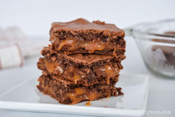 Caramel Stuffed Brownies Caramel Stuffed Brownies