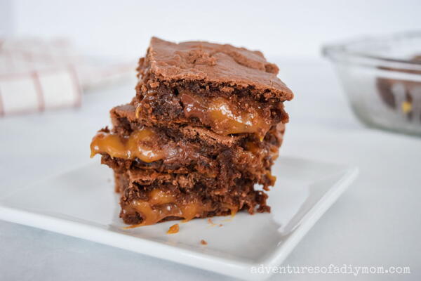 Caramel Stuffed Brownies Caramel Stuffed Brownies