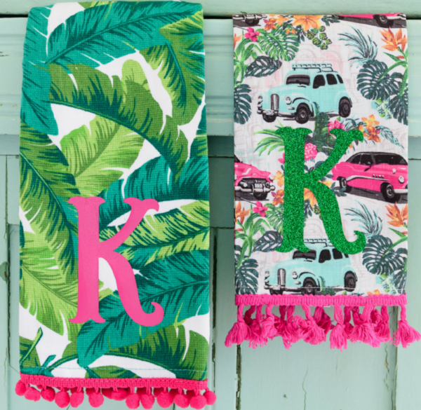 DIY Monogrammed Tea Towels DIY Monogrammed Tea Towels