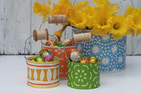 Upcycled Easter Hunt Buckets Upcycled Easter Hunt Buckets