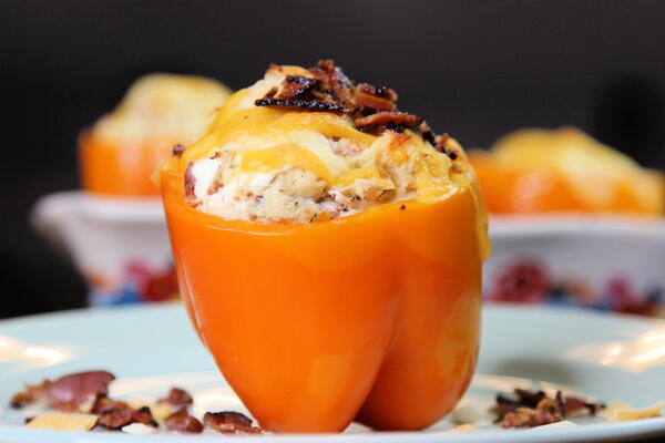 Chicken Bacon Ranch Stuffed Peppers Chicken Bacon Ranch Stuffed Peppers