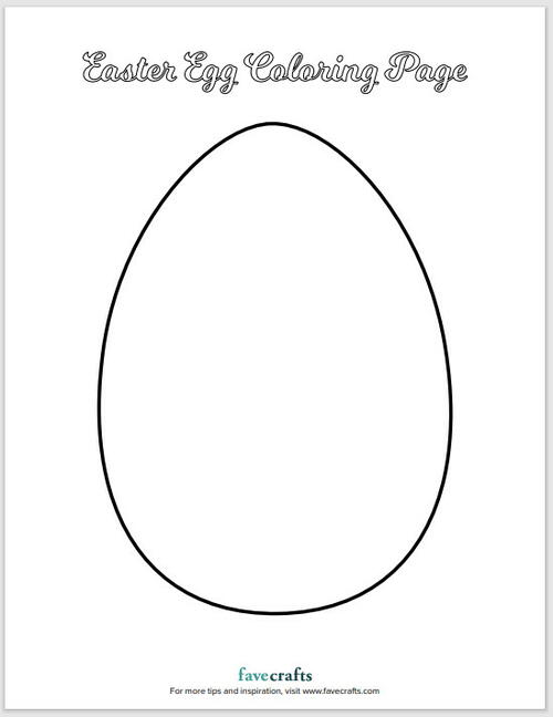 Easter Egg Coloring Page Easter Egg Coloring Page