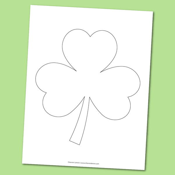 Printable Shamrock Templates Printable Shamrock Templates