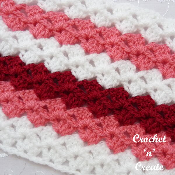 Adjacent Shells Crochet Stitch Adjacent Shells Crochet Stitch