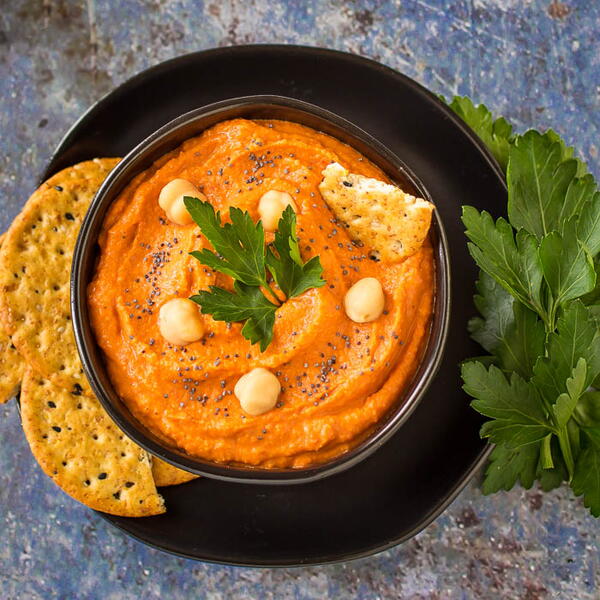 Roasted Red Pepper Hummus Roasted Red Pepper Hummus