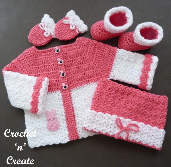 Crochet Baby 4-piece