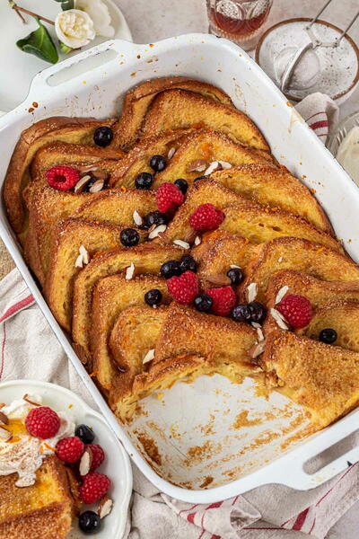 Baked Brioche French Toast Casserole