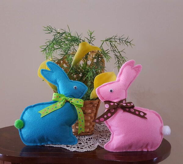 Felt Easter Bunnies Tutorial Felt Easter Bunnies Tutorial